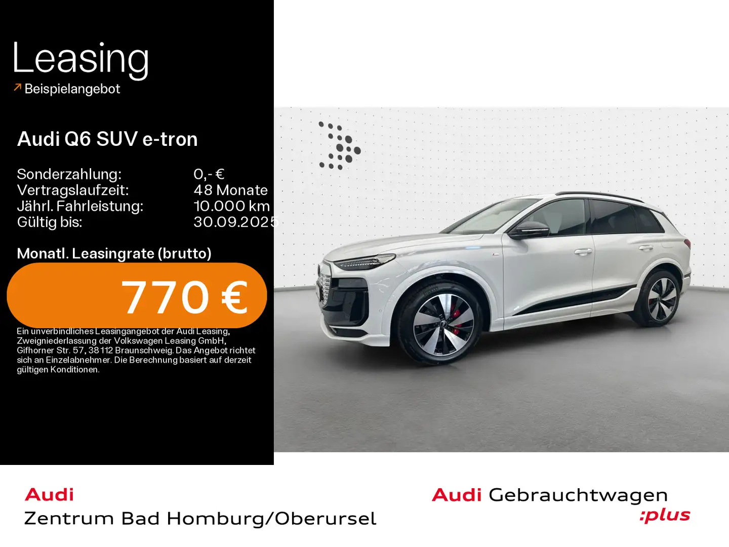 Audi Q6 Q6 e-tron 55 quattro*S line*Matrix*Pano*B&O*Navi Weiß - 1