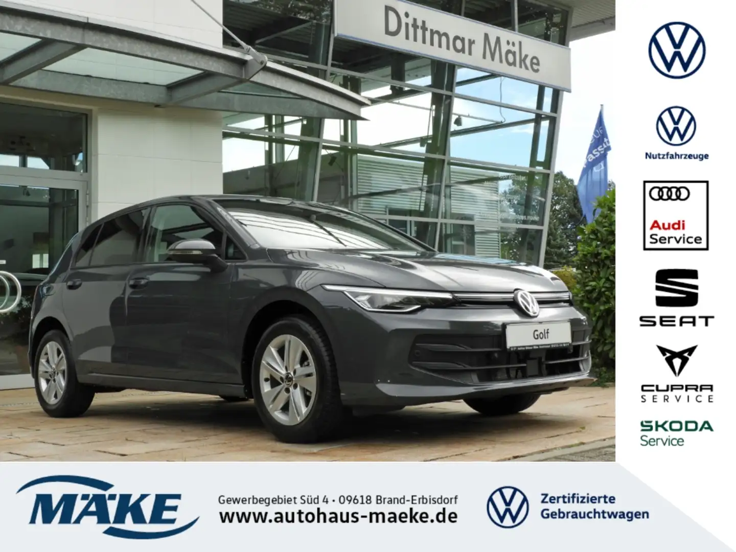 Volkswagen Golf Life 1.5 TSI ACC LED NAV ALU APP PDC Grau - 1