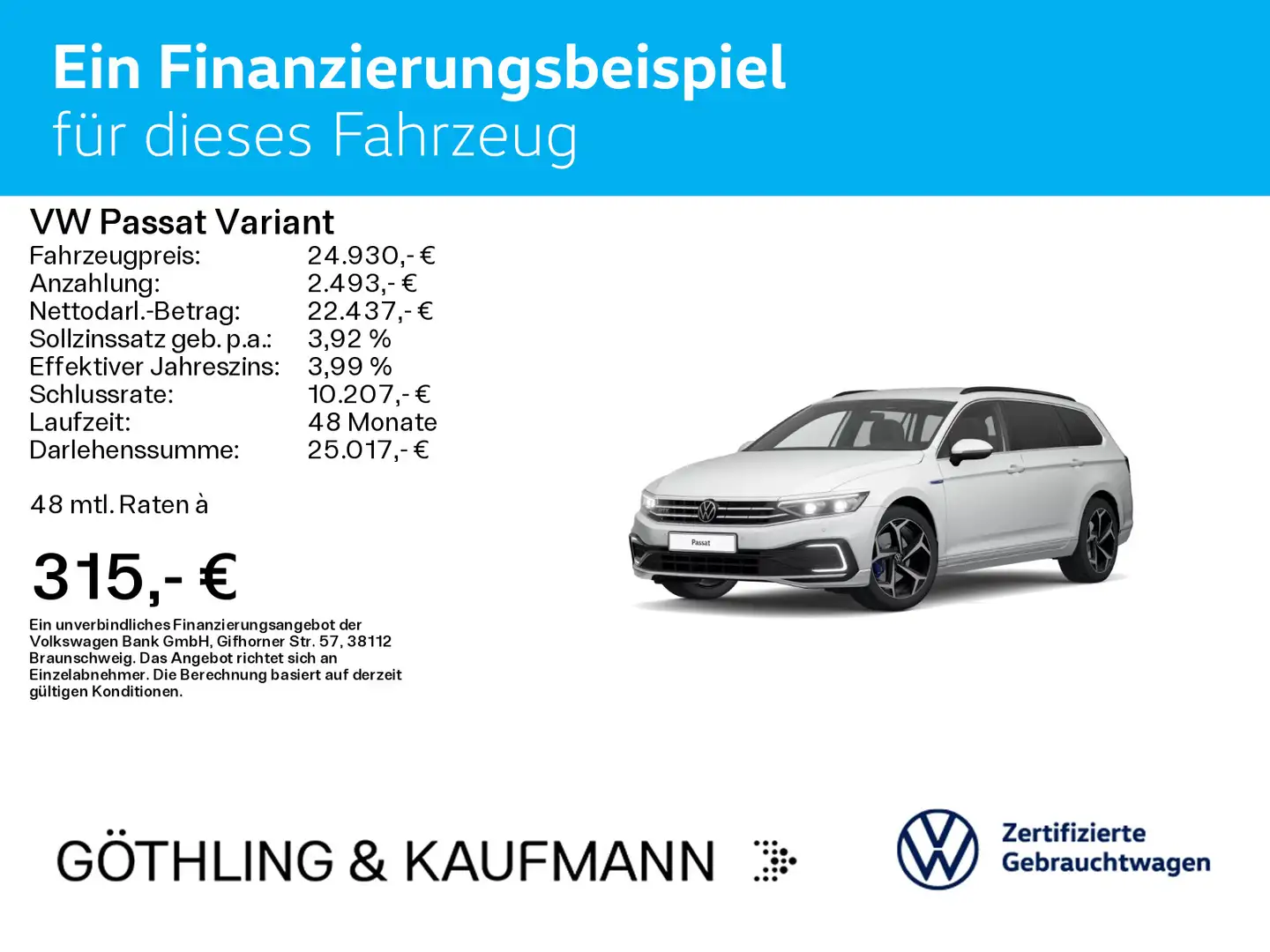 Volkswagen Passat Variant GTE R-Line 1.4TSI eHybrid 160kW*A Weiß - 2