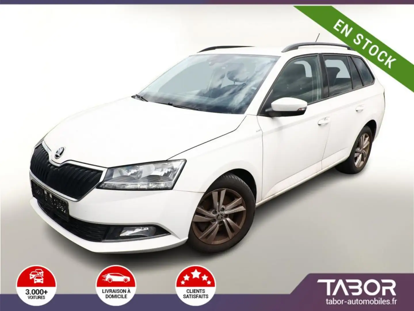 Skoda Fabia Combi 1.0 TSI 95 DSG Ambition SmLi Blanc - 1