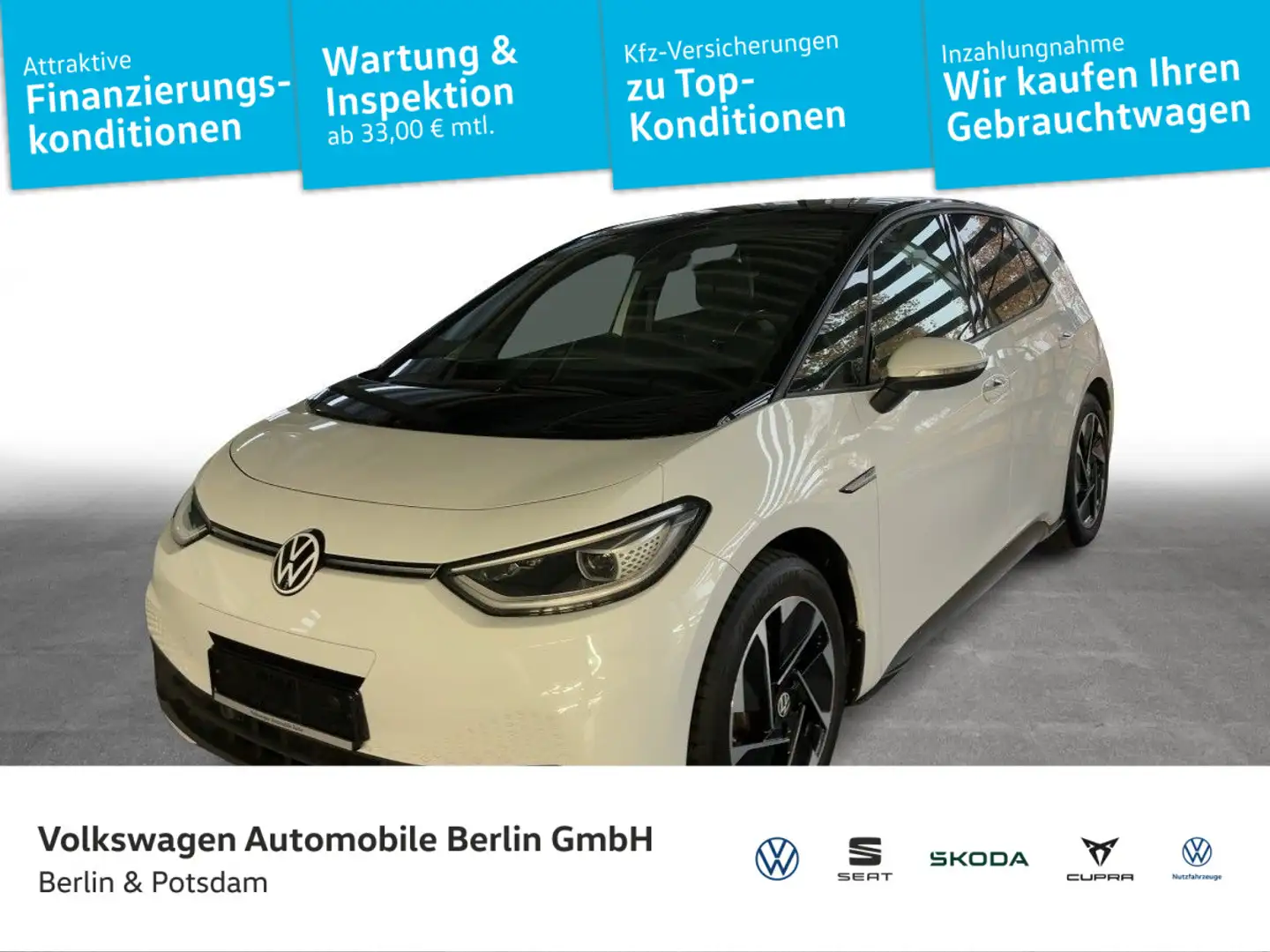 Volkswagen ID.3 Pro Performance DSG Navi LED ACC PDC Weiß - 1