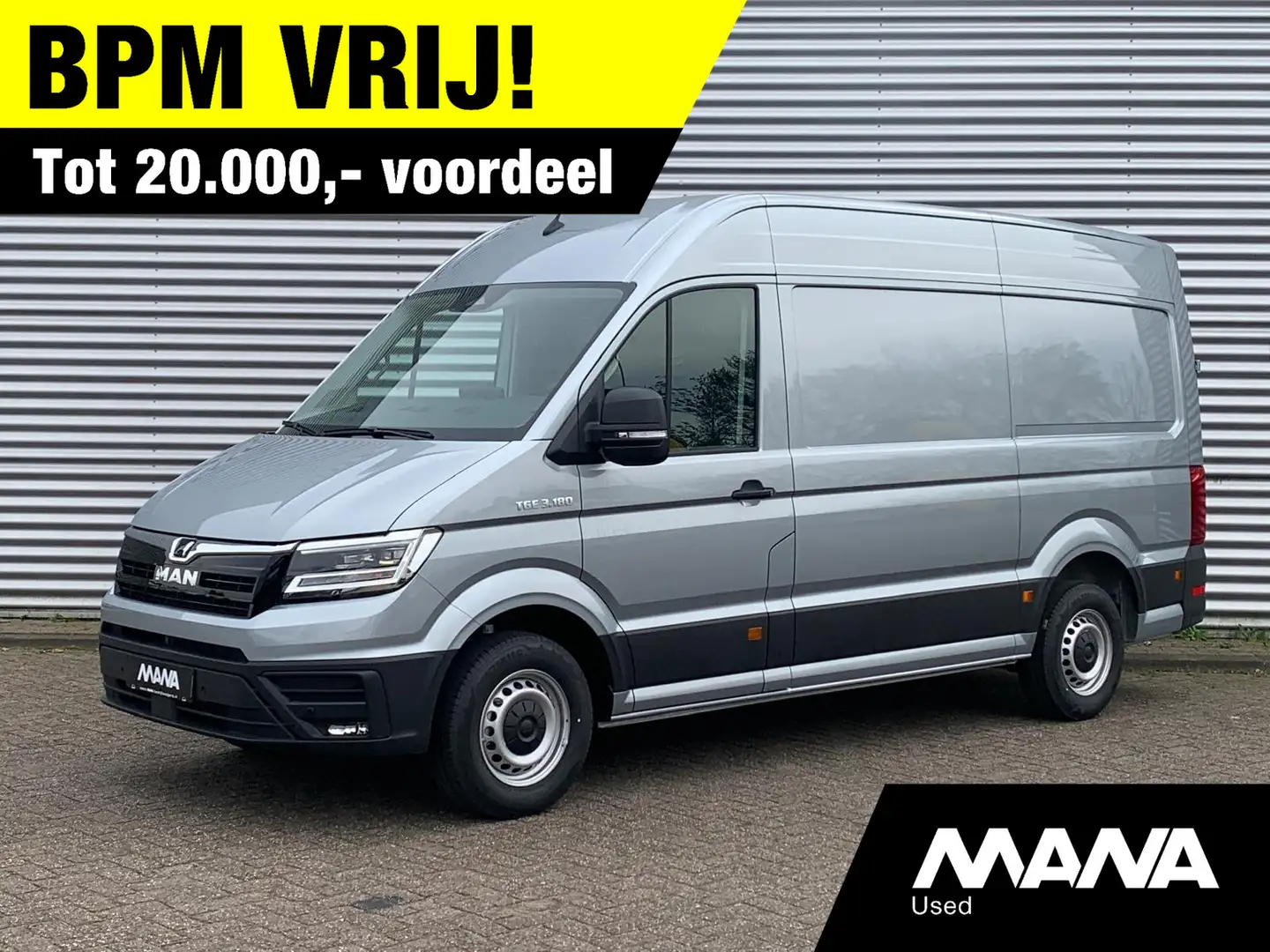MAN TGE 3.180 L3H3 Automaat 180PK OysterSilver NIEUW MODEL Silber - 1