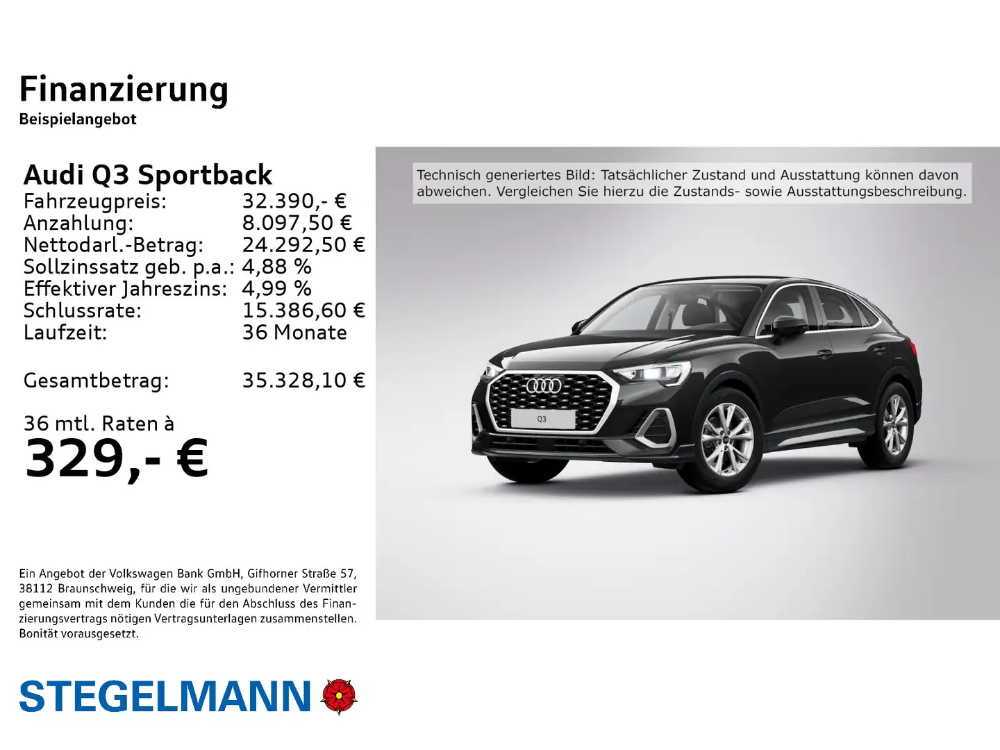 Audi Q3 35 TFSI S-tronic S-Line *AHK*LED*Si Schwarz - 2