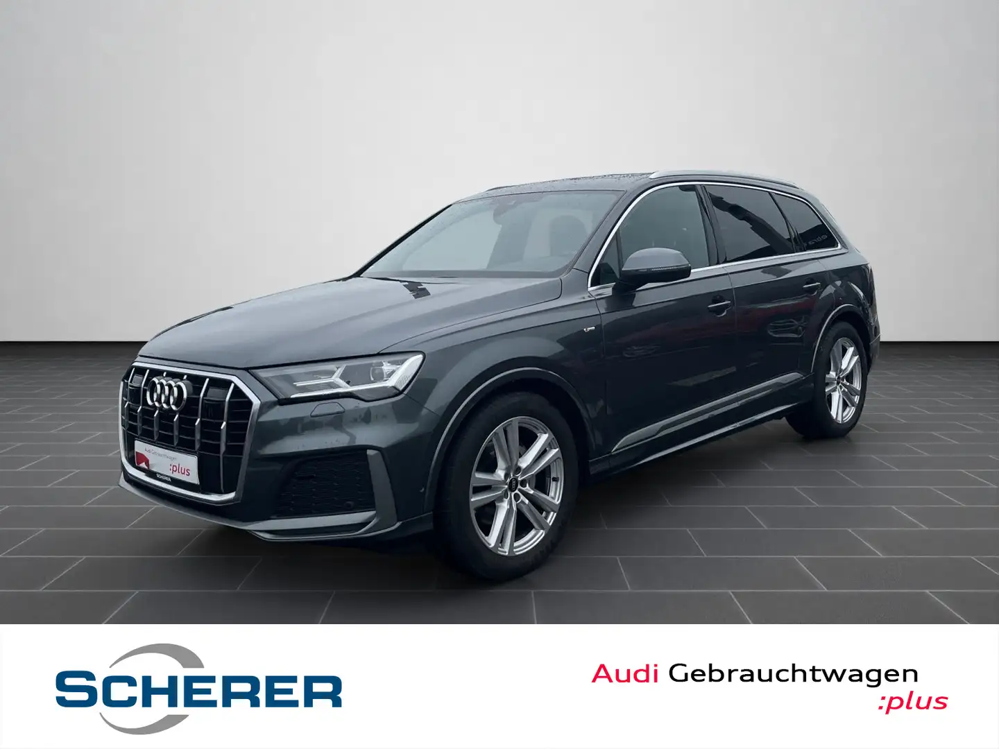 Audi Q7 50 TDI S line quat./tiptr. AHK/ACC/Panorama/u Šedá - 1