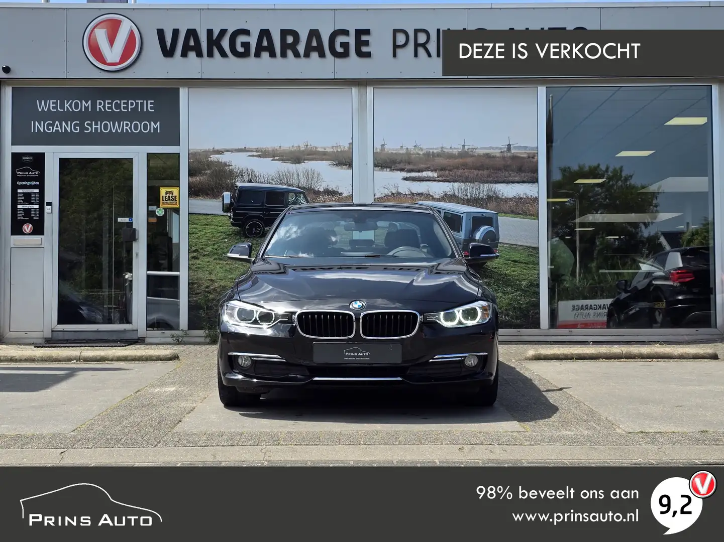 BMW 316 3-serie 316i Executive |NAVI|STOELVERW.|CLIMA|ORIG Zwart - 2