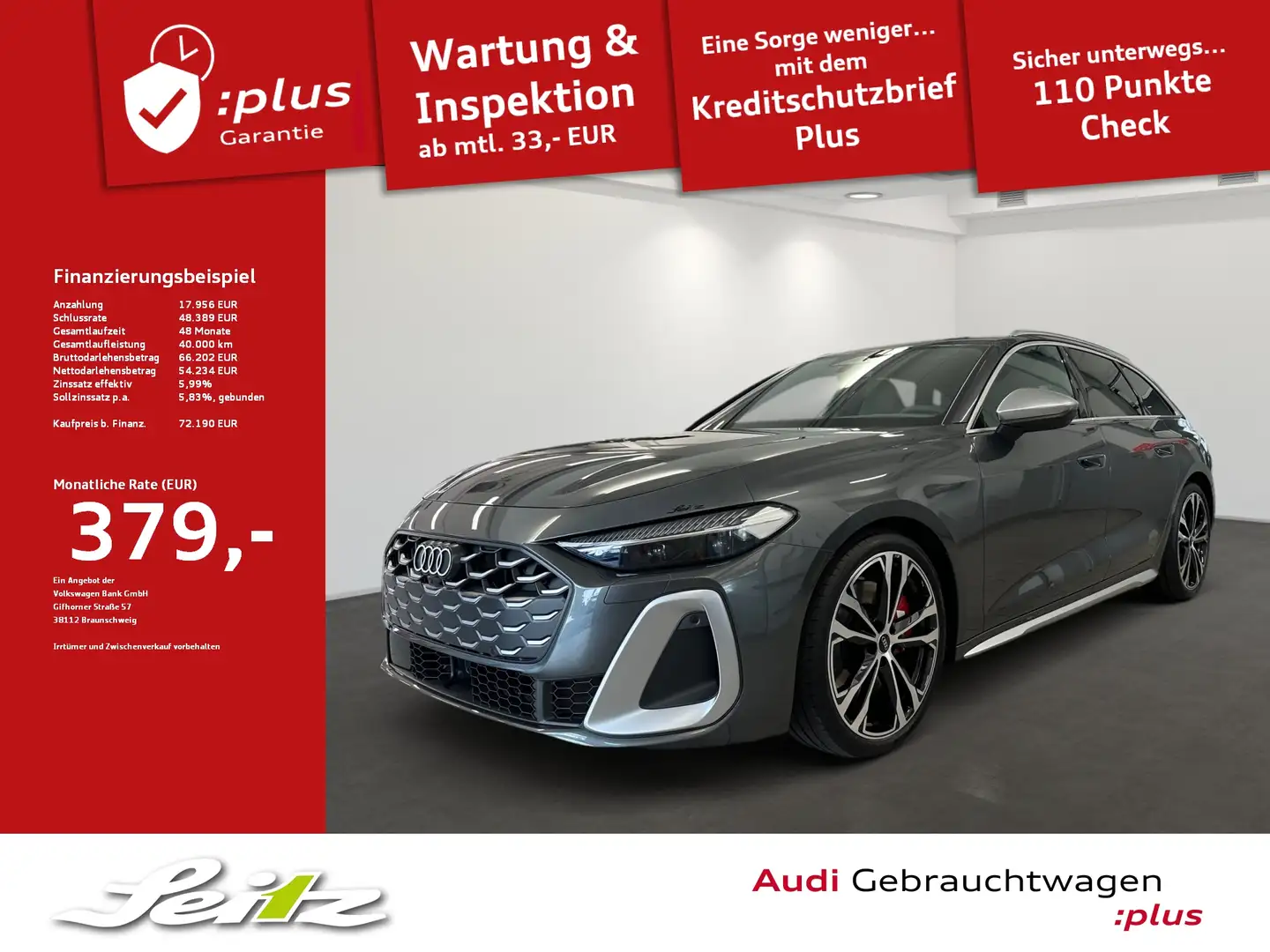 Audi S5 Avant 3.0 TFSI quattro *B&O*HEAD-UP*MATRIX* Gris - 1