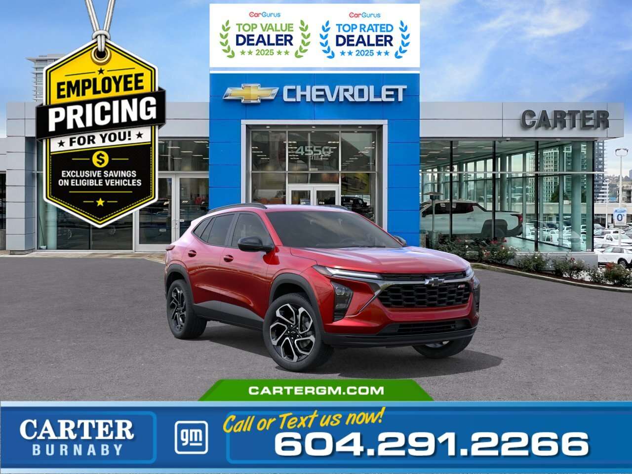 Red 2026 Chevrolet Trax SUV / Crossover Front-Wheel Drive Automatic