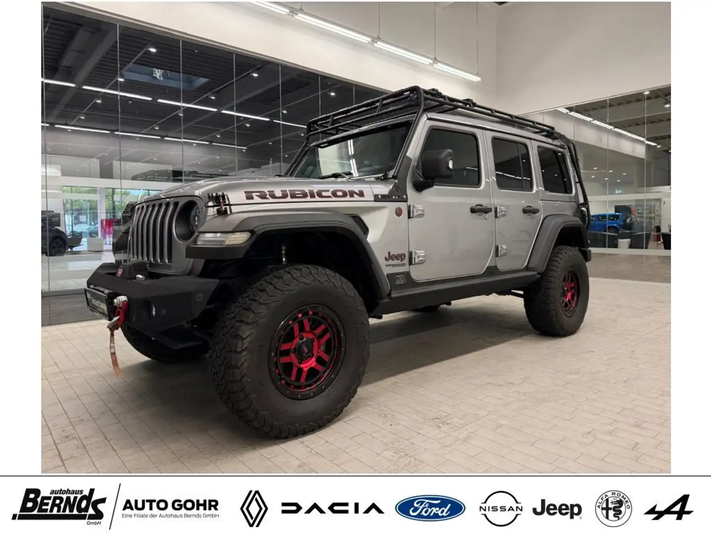 Jeep Wrangler Unlimited 2.2 CRDi AWD Automatik Rubicon Soft-Top Argent - 1