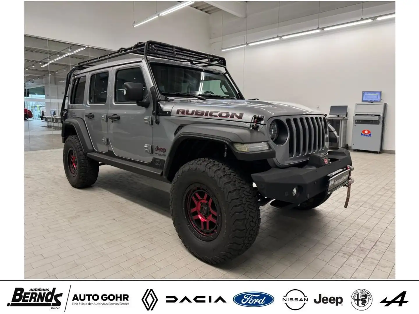 Jeep Wrangler Unlimited 2.2 CRDi AWD Automatik Rubicon Soft-Top Zilver - 2