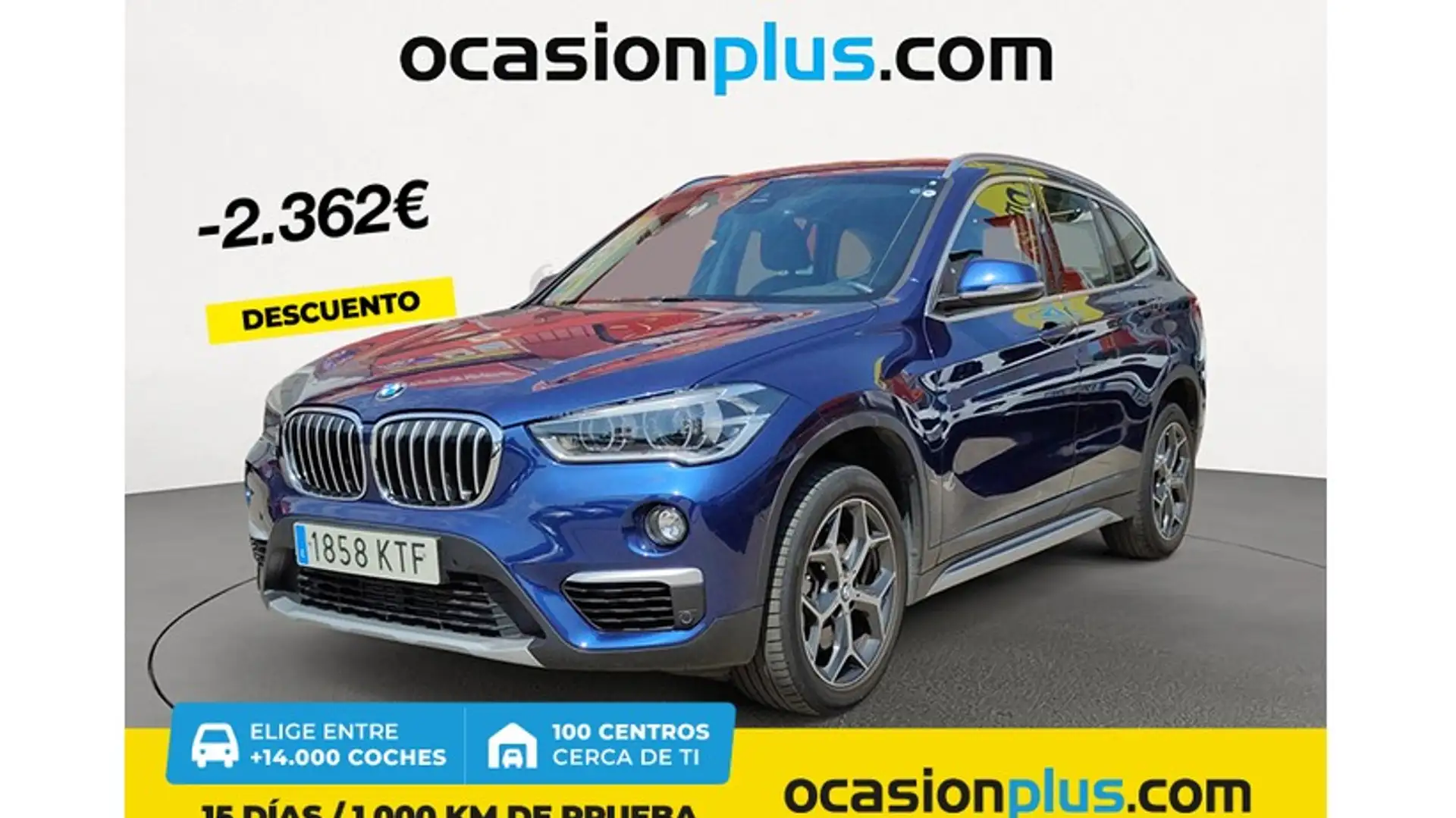 BMW X1 sDrive 20iA Bleu - 1
