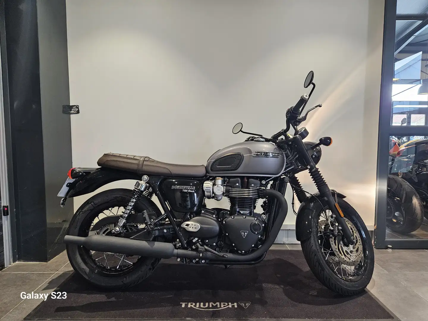 Triumph Bonneville T120 Gris - 2