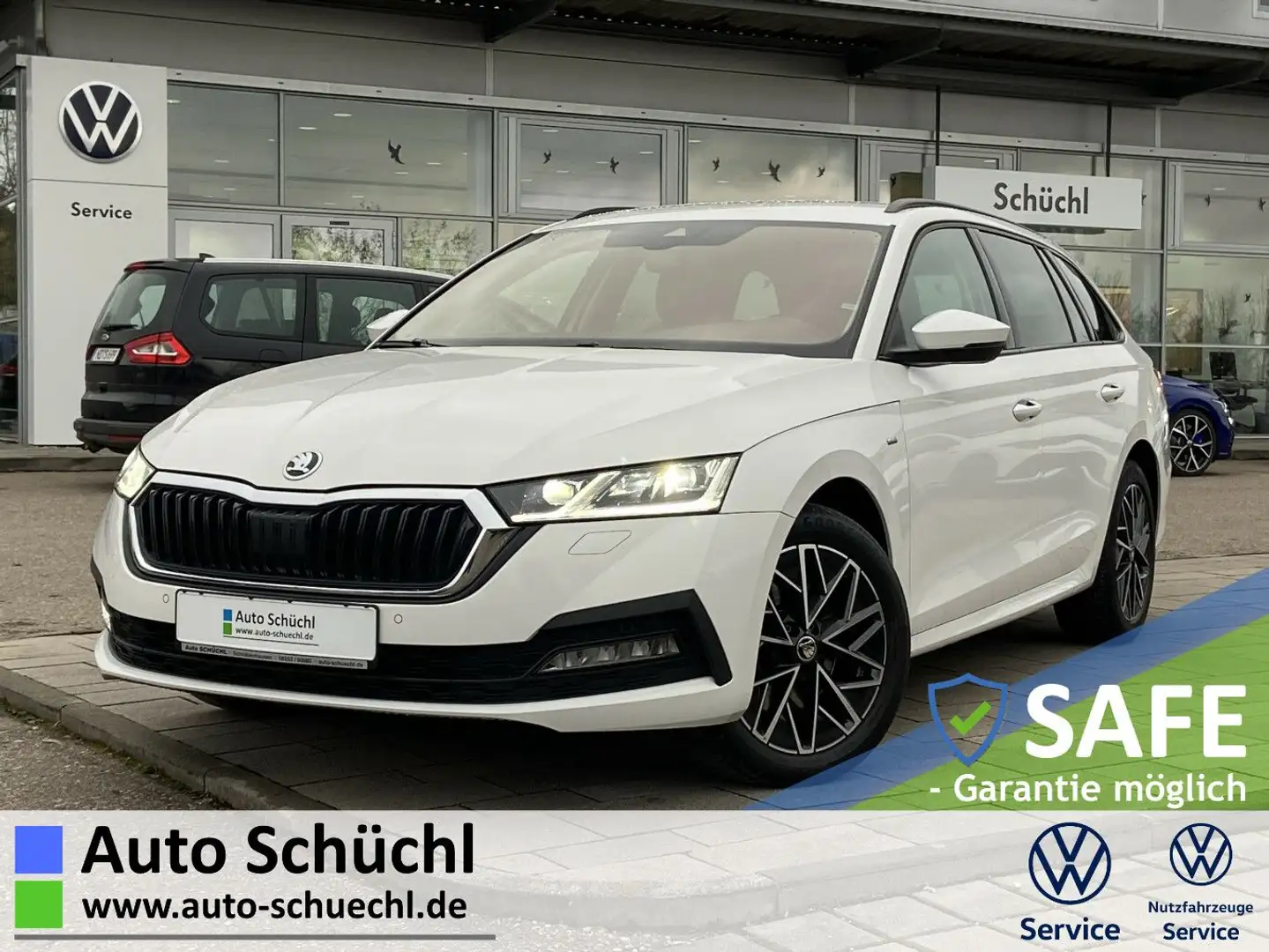 Skoda Octavia Combi 2.0 TDI DSG 4x4 CLEVER 17"+NAVI-CO Weiß - 1