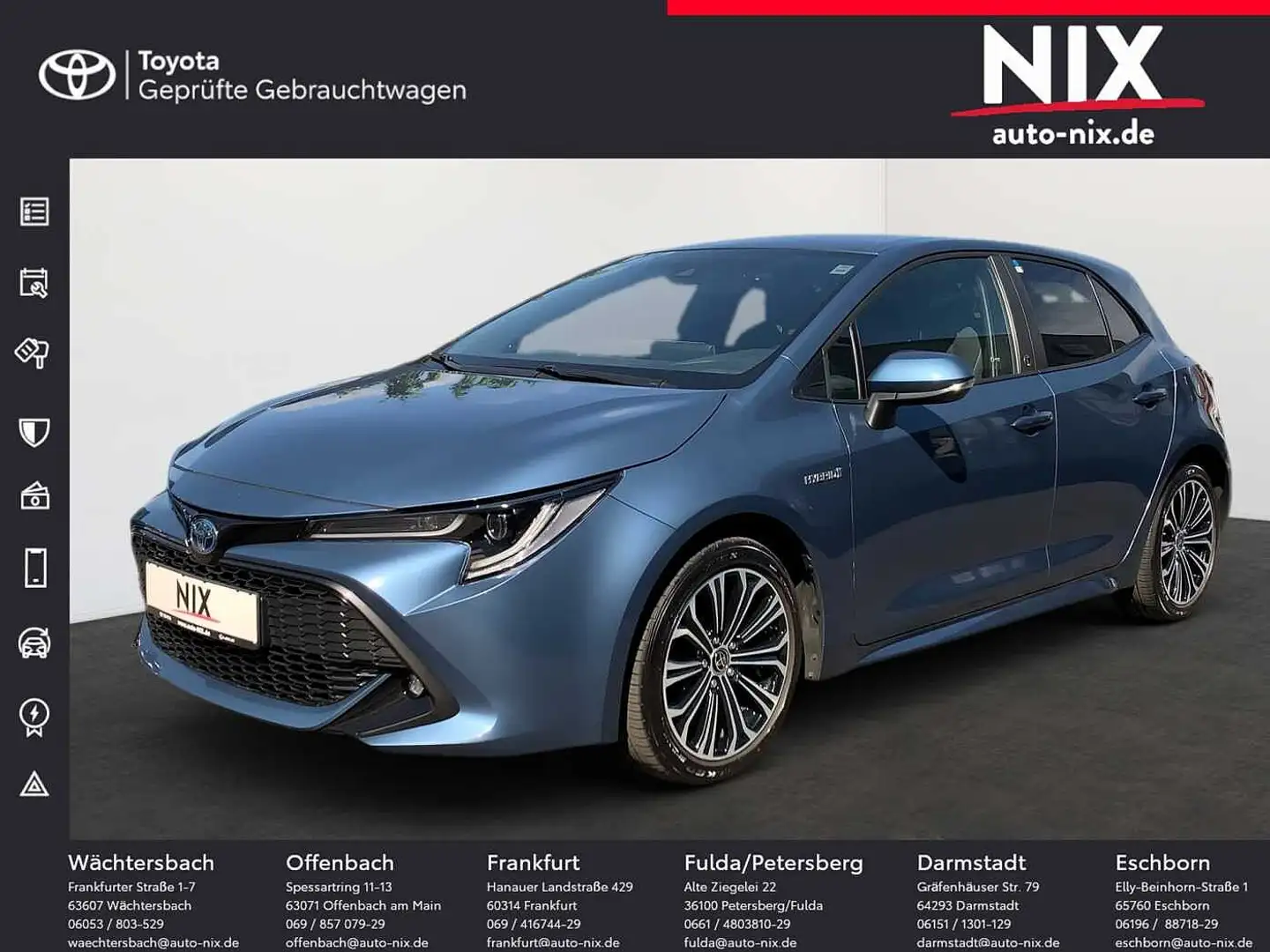 Toyota Corolla 2,0 l Hybrid Team D 1. Hand Blau - 1