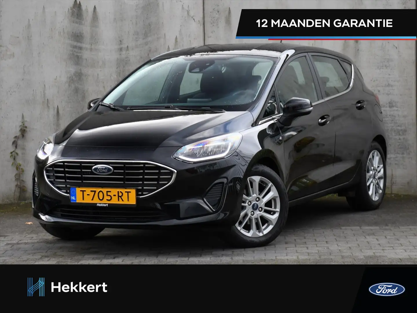 Ford Fiesta Titanium 1.0 EcoBoost Hybrid 125pk WINTER PACK | B Noir - 1