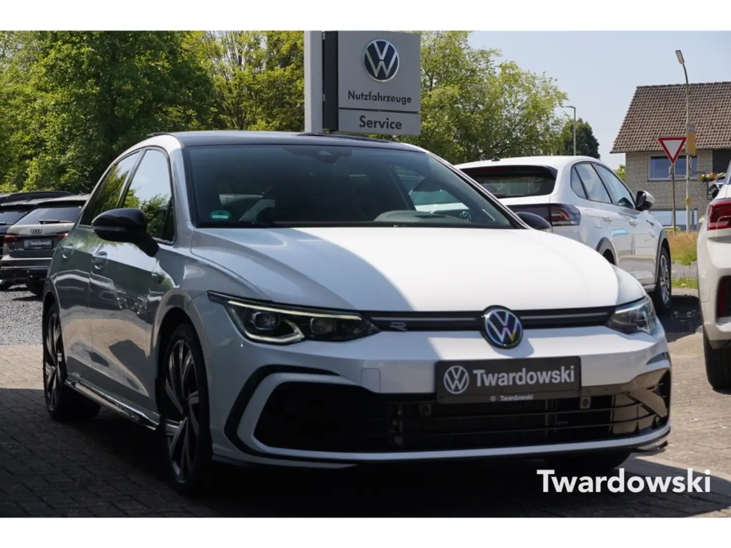 Volkswagen Golf R-Line eTSI 1.5 Business Black AHK H&K HUD ACC Weiß - 1