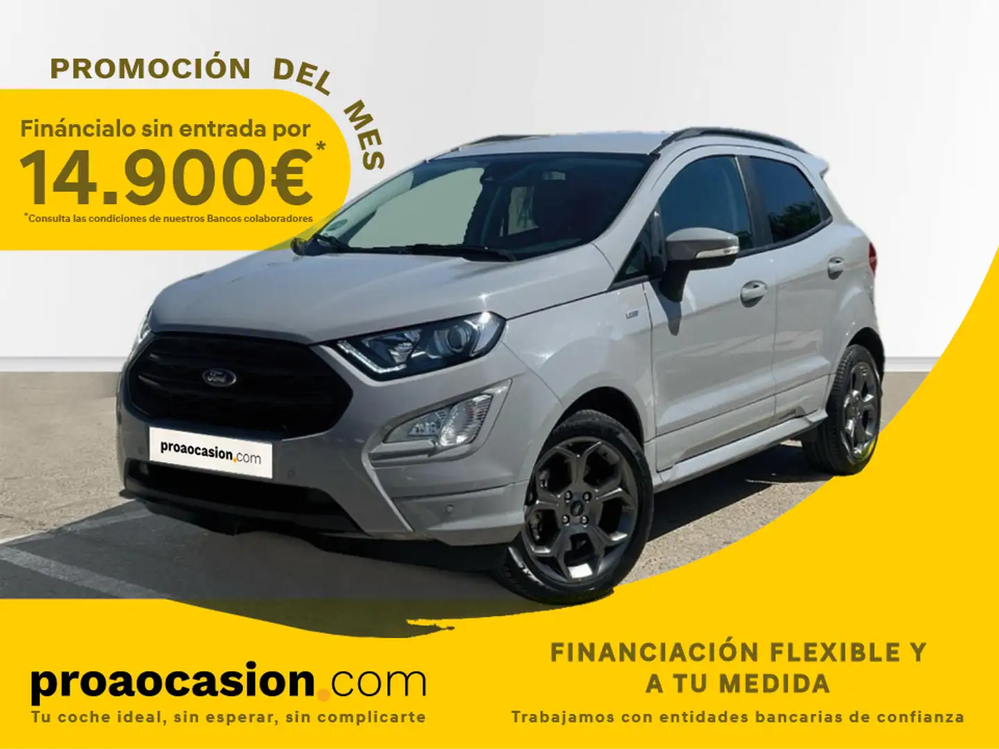 Ford EcoSport 1.0 EcoBoost ST Line 125 Gris - 1