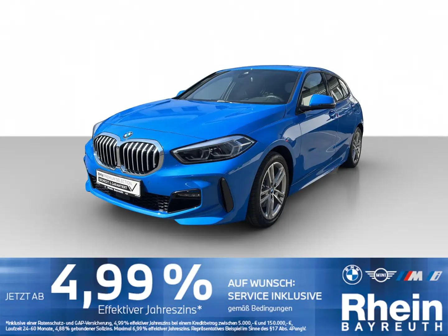 BMW 118 i M Sport Navi AdapLED ACC HUD Hifi HK AHK Navi Ad Blau - 1