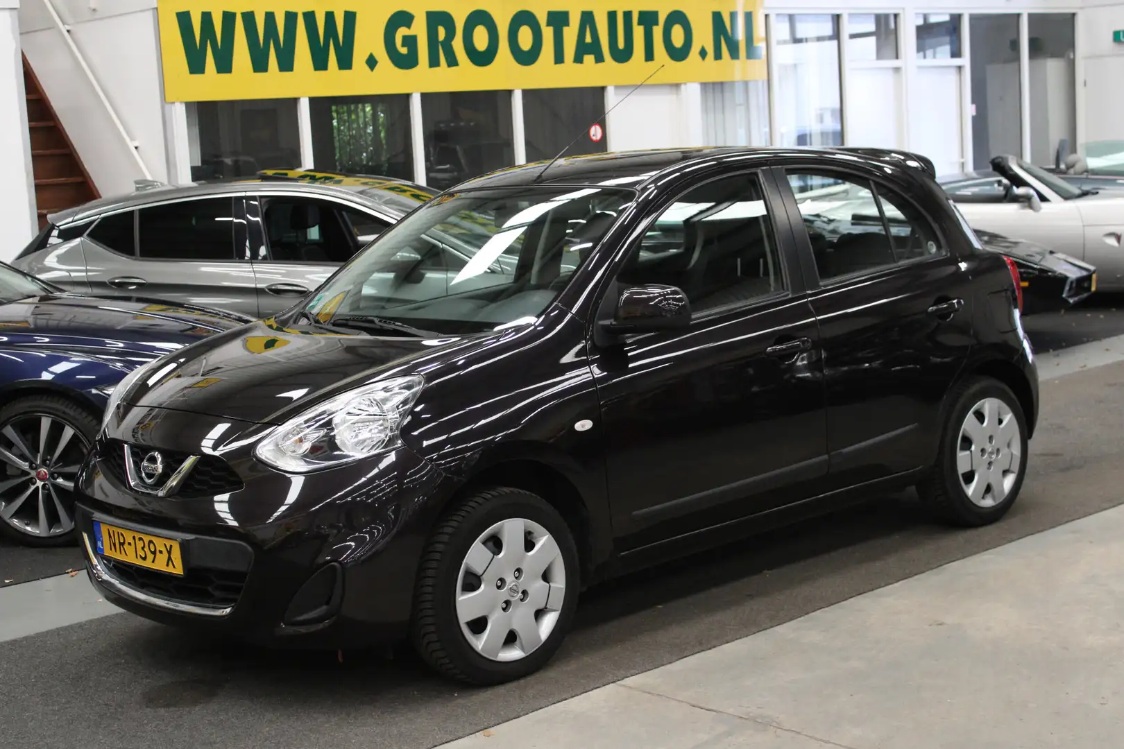 Nissan Micra 1.2 Acenta 28.400km NAP, Airco, Stuurbekrachtiging Paars - 1