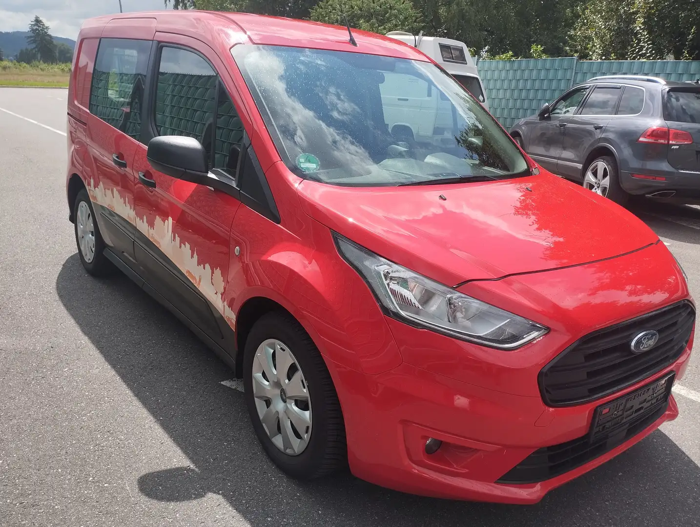 Ford Transit Connect Kasten Trend L1/H1-Klima-1.Hand-Euro 6 temp Rot - 2