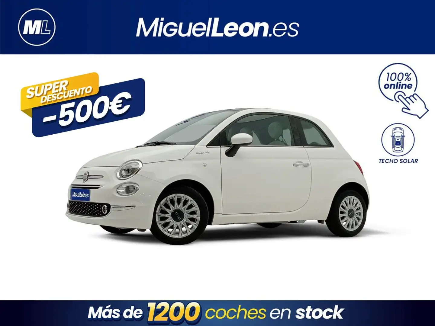 Fiat 500 Dolcevita 1.0 Hybrid 51KW (70 CV) Blanco - 1