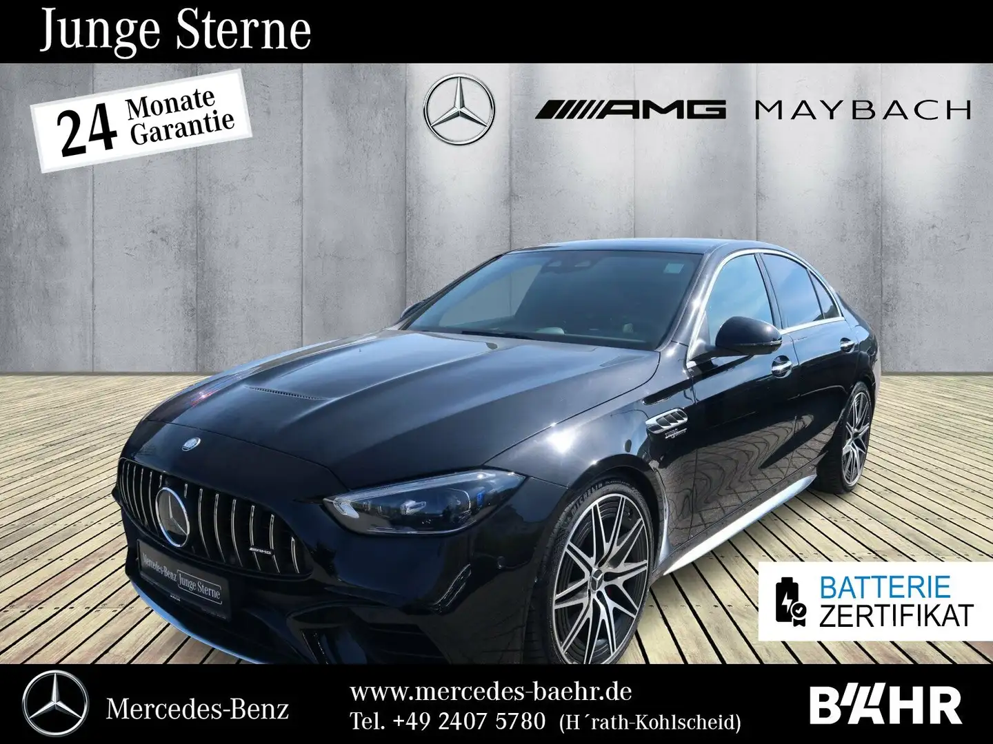Mercedes-Benz C 63 AMG C 63 AMG S E Performance Distronic/Burmester/20" Schwarz - 1