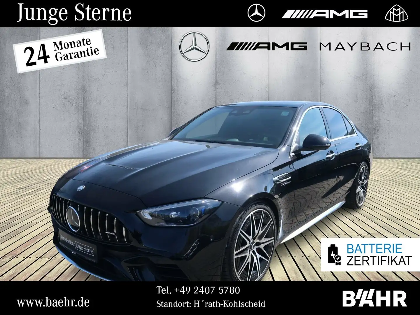 Mercedes-Benz C 63 AMG C 63 AMG S E Performance Distronic/Burmester/20" Noir - 1