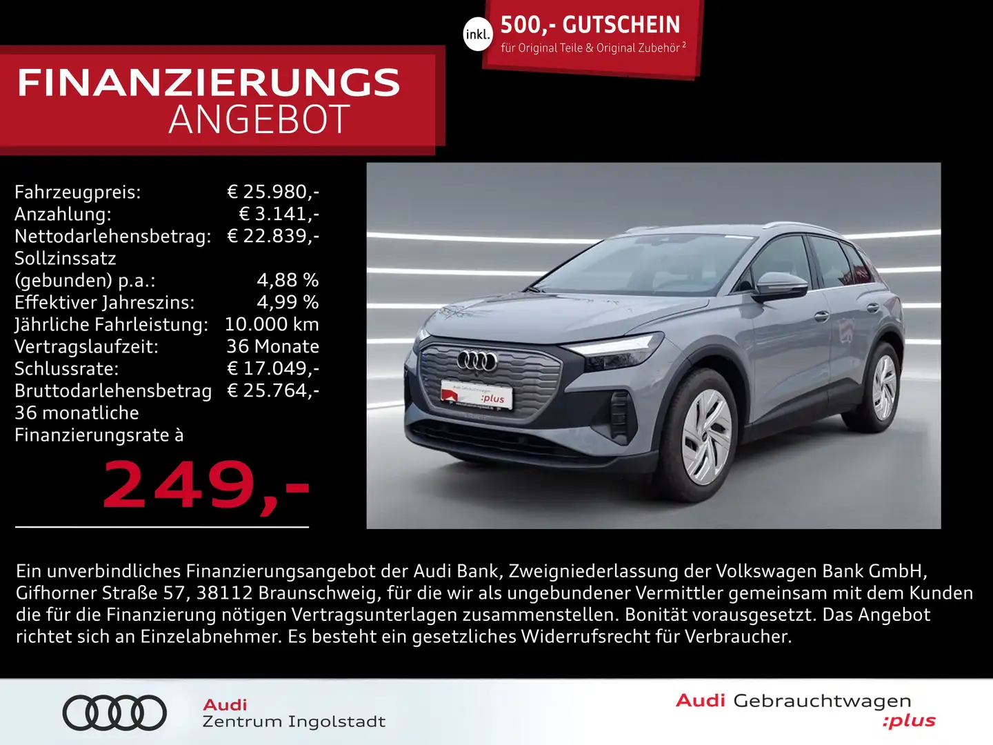 Audi Q4 e-tron 35 Standklima Navivorb. 3Z-Klima PDC Сірий - 1