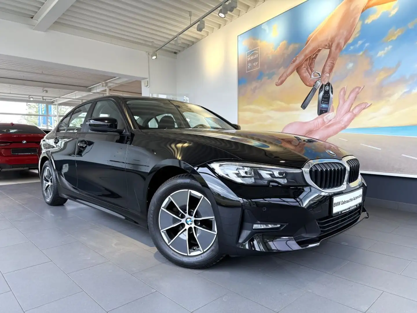 BMW 318 Aut. LED+TEM+SITZH+PDC+DAB+SPORT-LKRD Чорний - 2