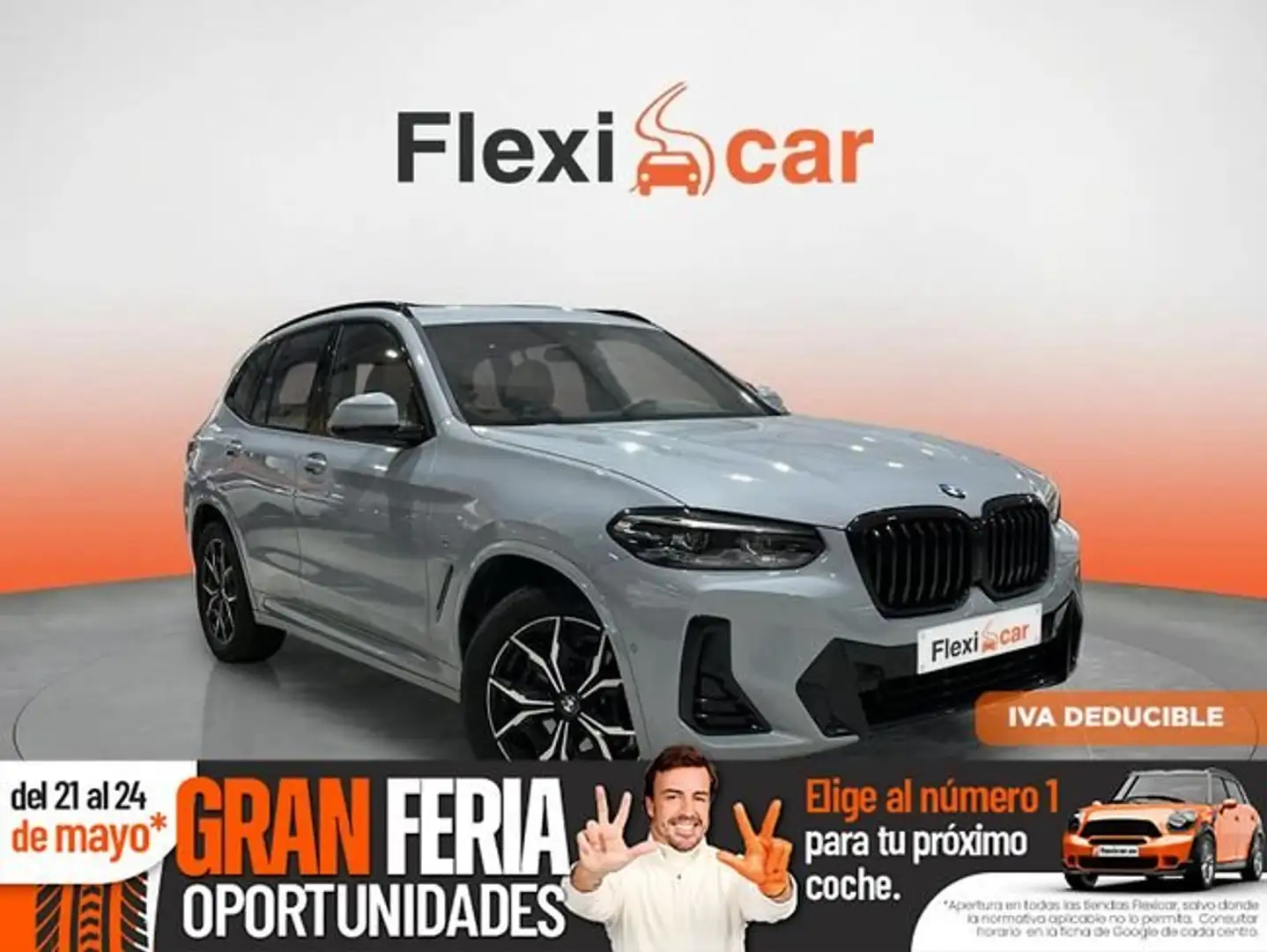 BMW X3 xDrive20d+xLine Gris - 1