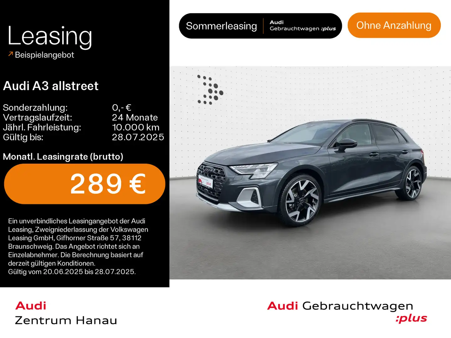 Audi A3 allstreet 35 TDI*NAVI-PLUS*SONOS*MATRIX*HUD*K Grijs - 1