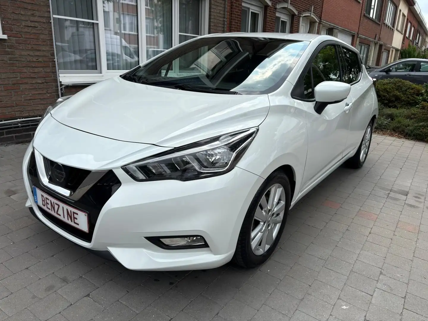 Nissan Micra 0,9i! Nieuwstaat* Airco*Navi* 87000km* Garantie! Білий - 1
