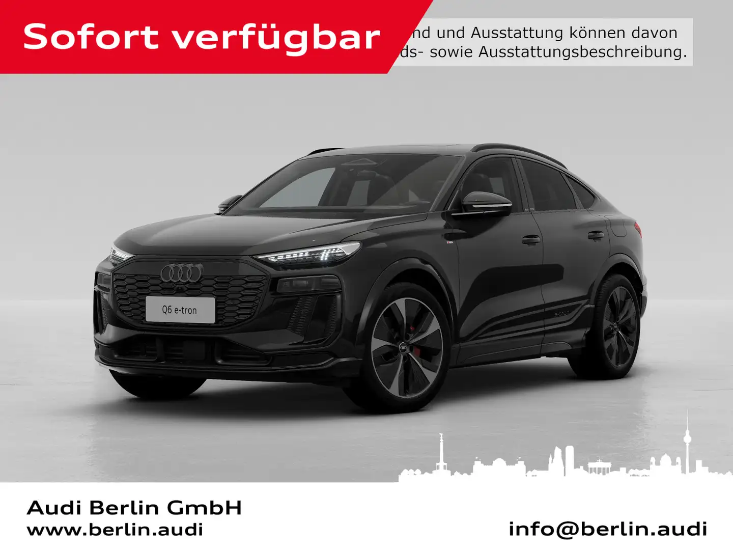 Audi Q6 e-tron quattro Schwarz - 1