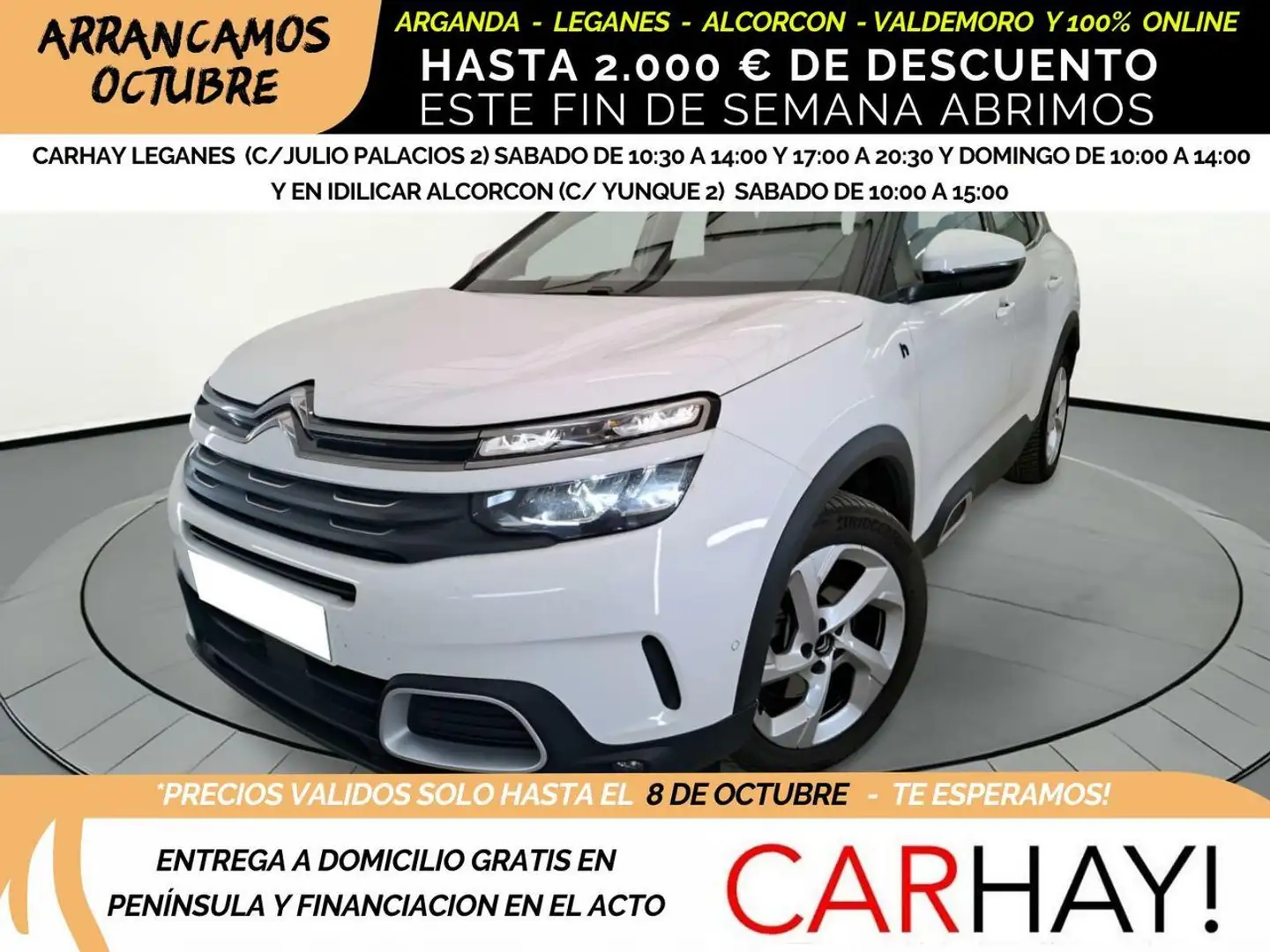 Citroen C5 AIRCROSS BUSINESS HYBRID 1.6 225CV BVA8 Blanc - 1