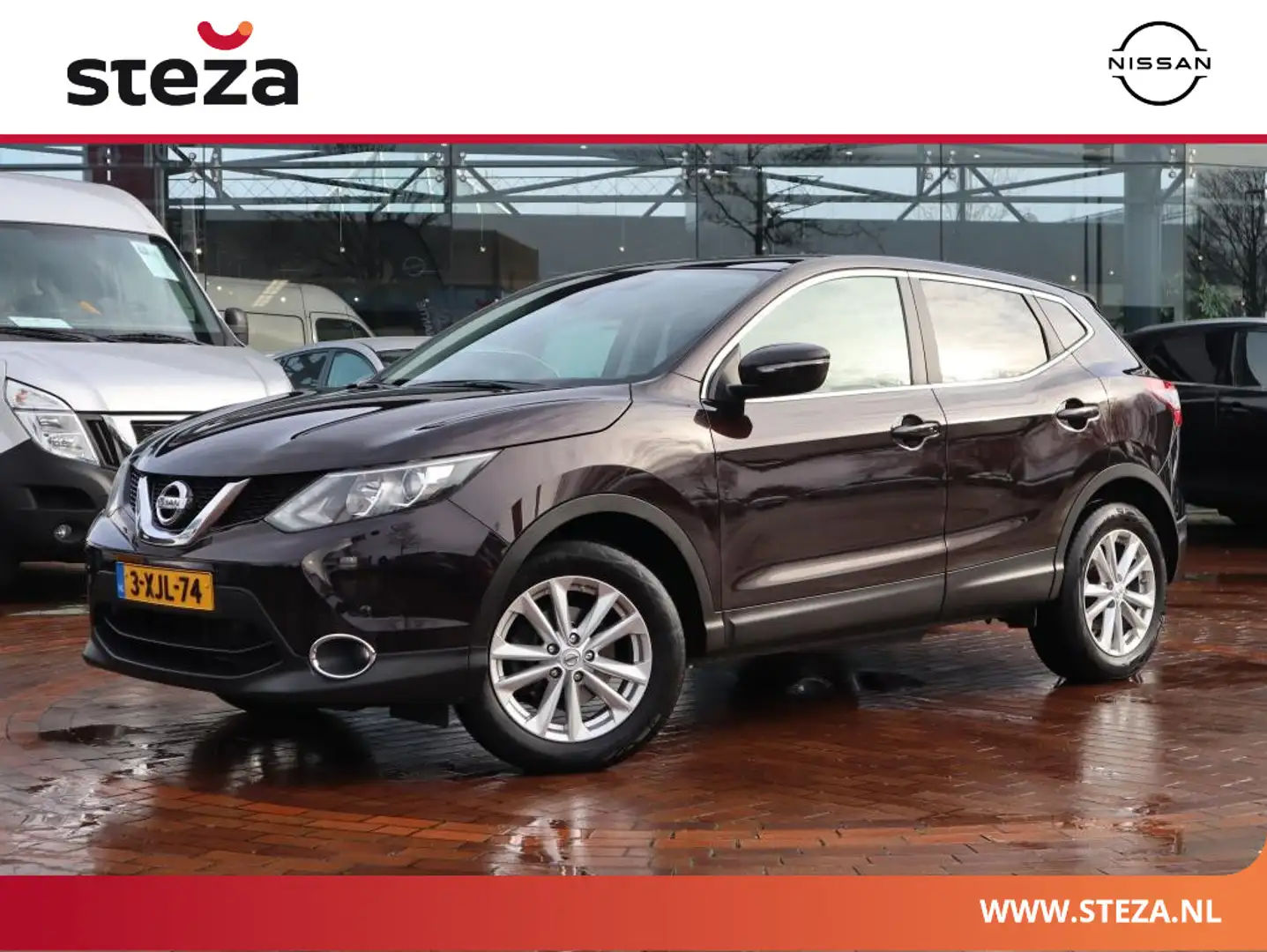 Nissan Qashqai 1.2 Connect Edition | Panoramadak | Parkeercamera Paars - 1
