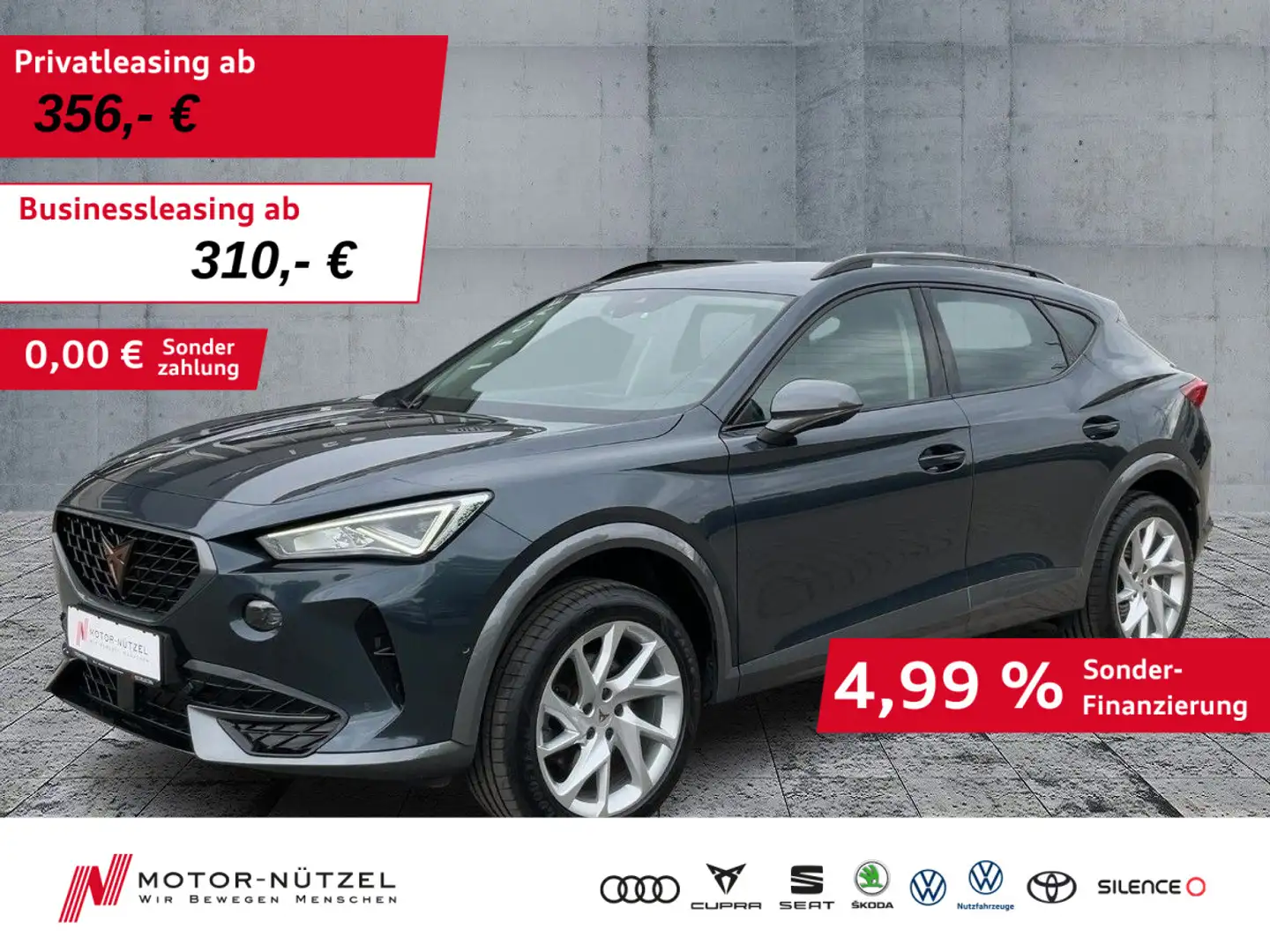 CUPRA Formentor 2.0 TSI DSG 4DRIVE LED+NAVI+KAMERA+ACC Grau - 1