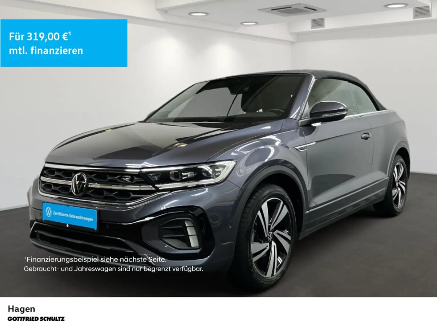 Volkswagen T-Roc Cabriolet 1.5 TSI DSG IQ.Light NAV AHK R-Line Grau - 1