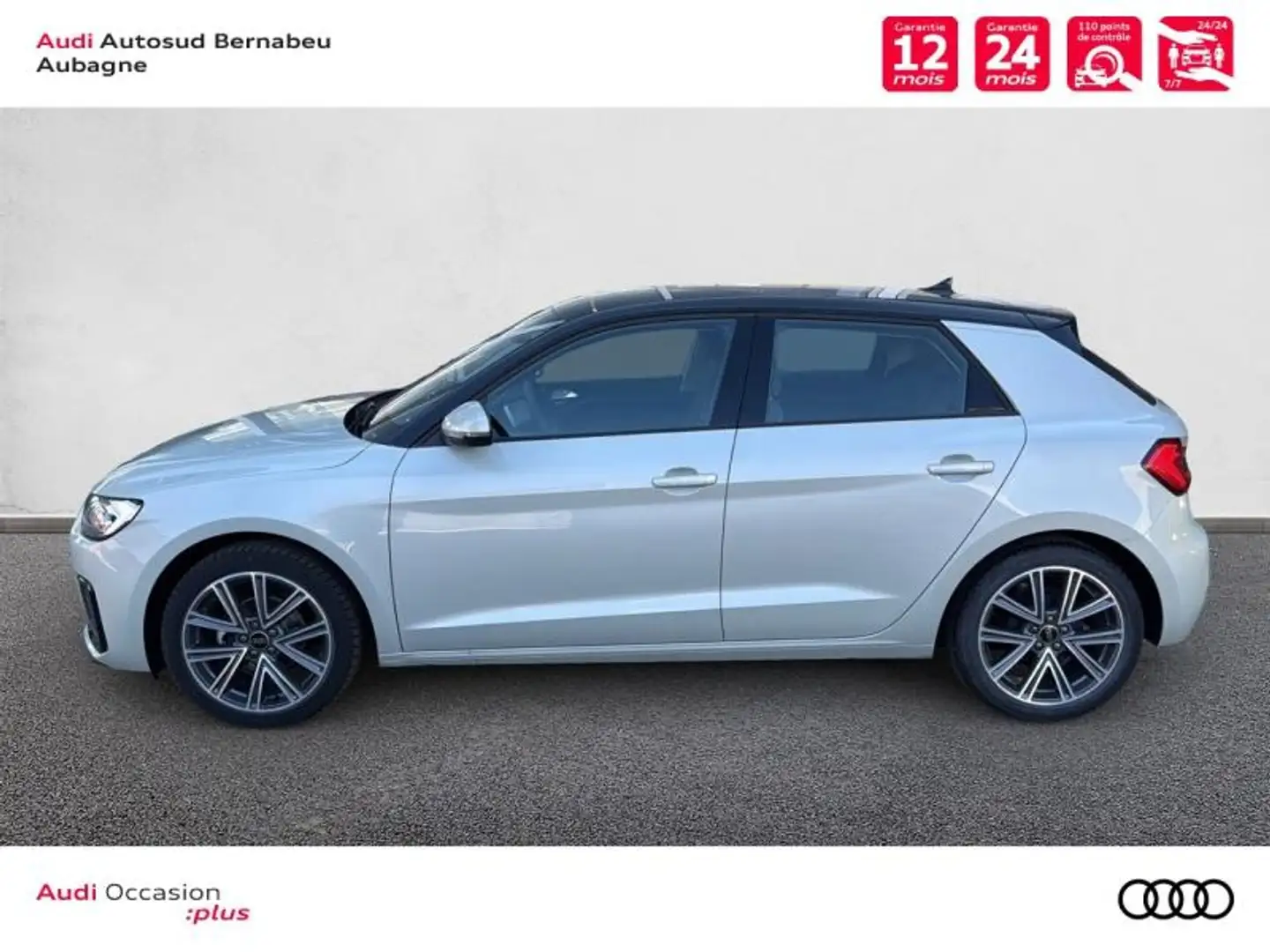 Audi A1 25 TFSI 95ch Design S tronic 7 Argent - 2
