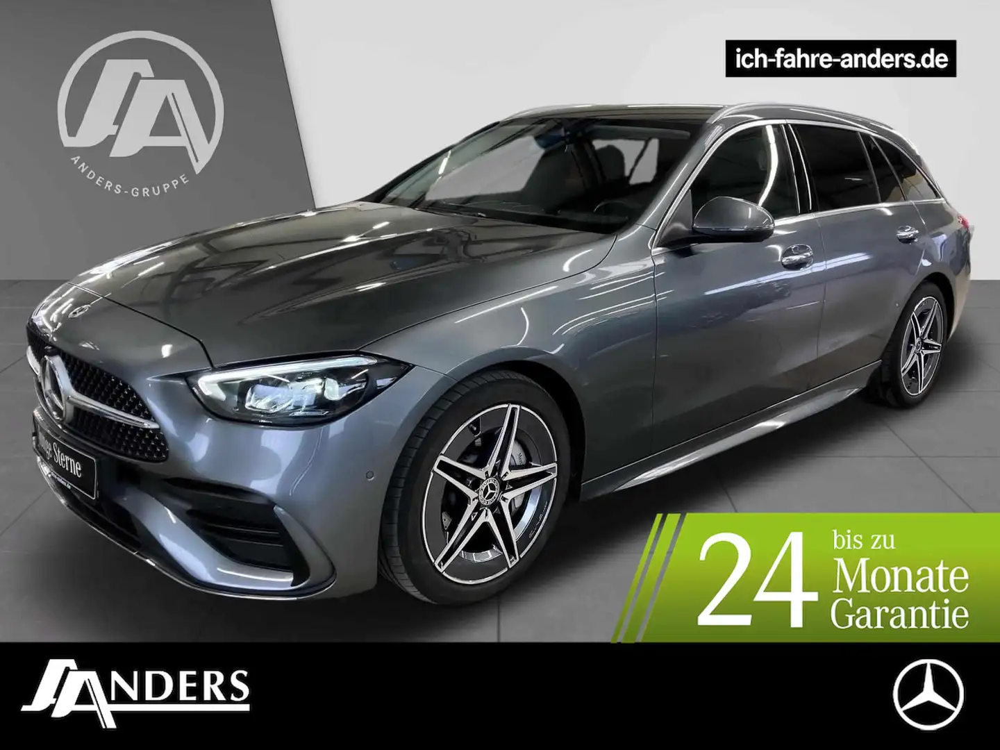Mercedes-Benz C 220 d T +AMG+AHK+SHZ+PDC+SpurW+S-Sitz+ACC+KAM Gris - 1