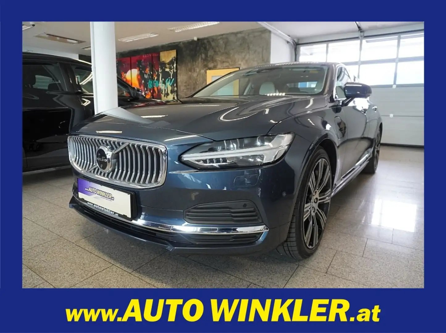 Volvo S90 2.0 T8 Recharge PHEV Hybrid Virtual/Leder/Navi/LED Modrá - 1