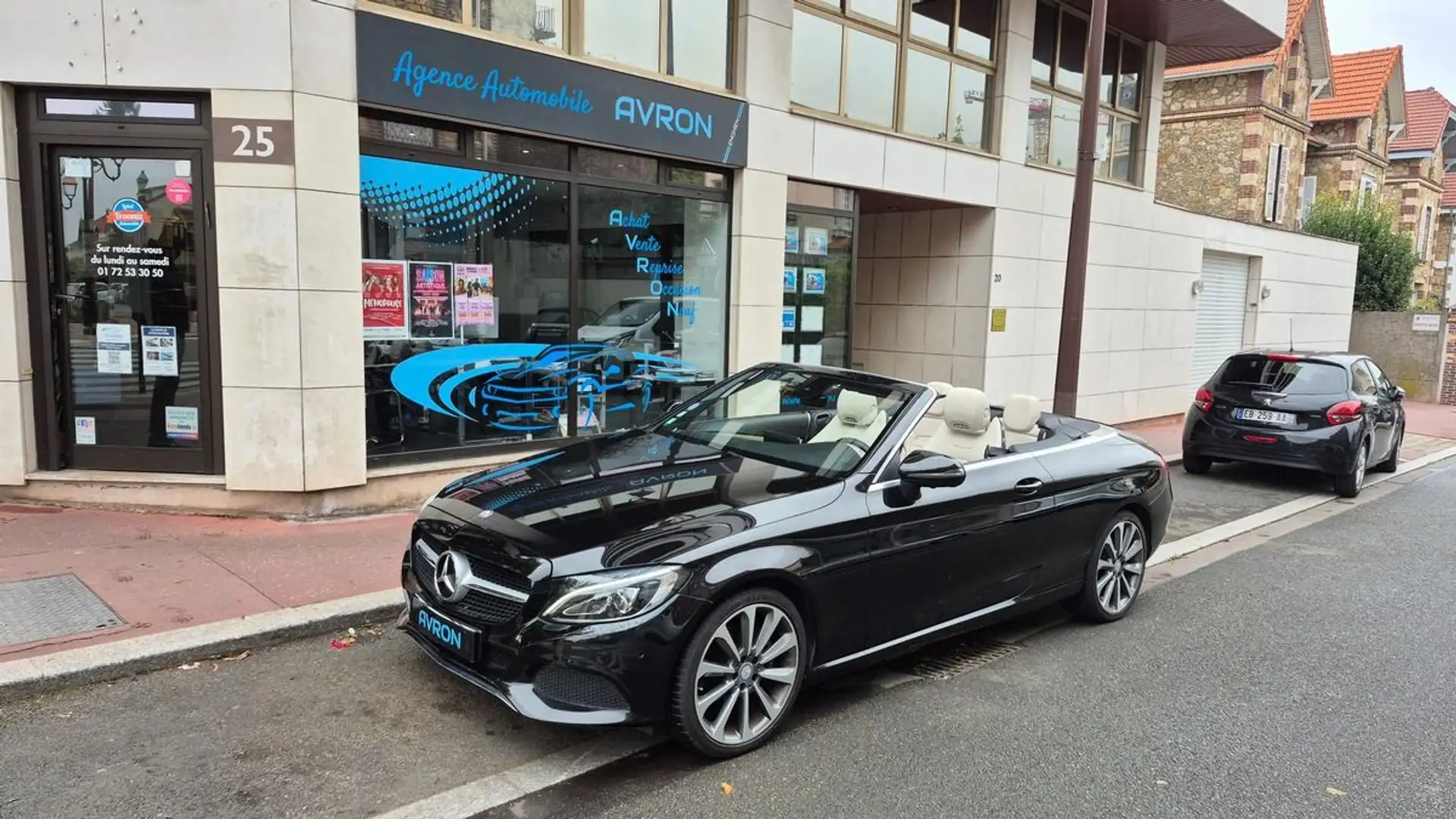 Mercedes-Benz C 300 CABRIOLET 300 9G-TRONIC AMG LINE Noir - 1