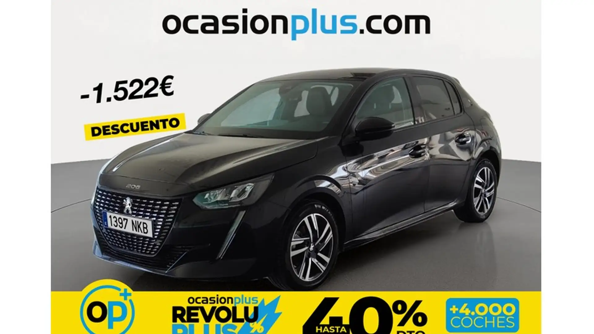 Peugeot 208 1.2 Puretech S&S Allure 100 Schwarz - 1