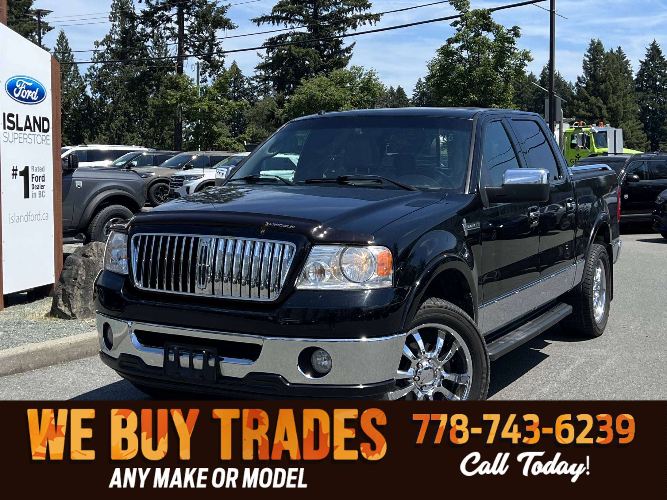 Black 2006 Lincoln Mark LT Pickup Truck Four-Wheel Drive Automatic