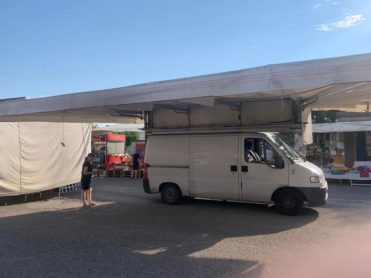 Fiat Ducato 1900 diesel tenda automatica mercato, foto 5