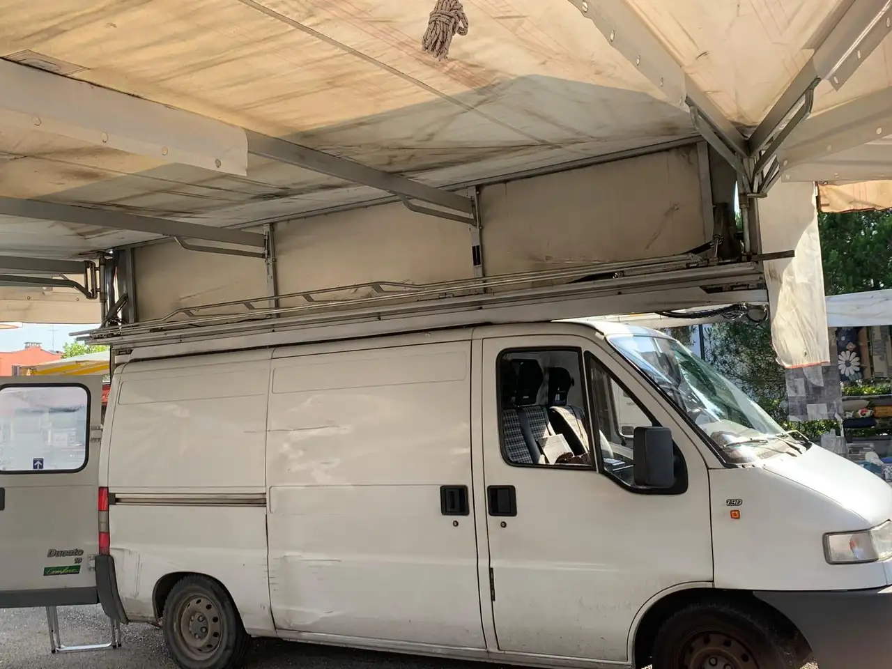 Fiat Ducato 1900 diesel tenda automatica mercato, foto 2