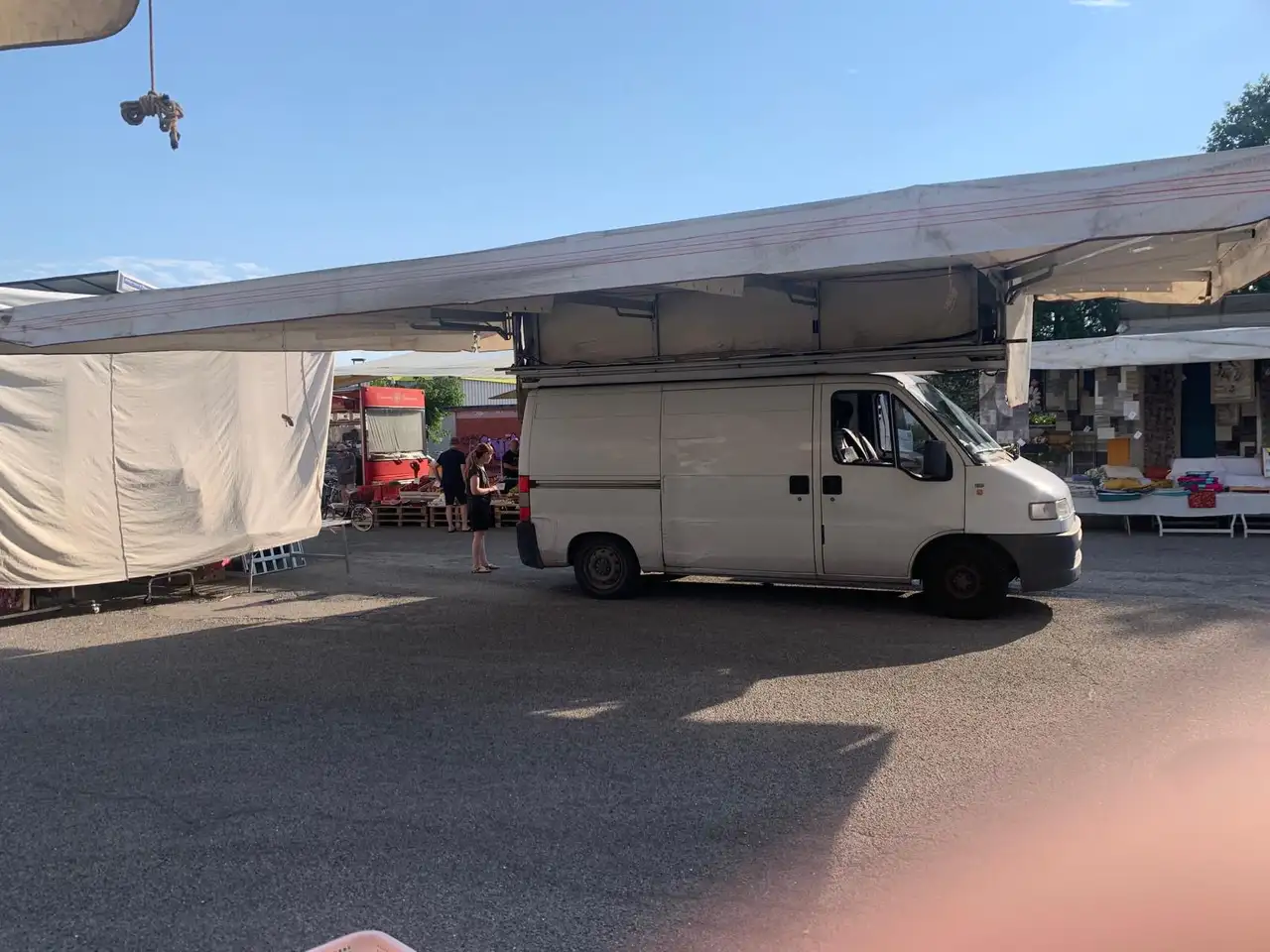 Fiat Ducato 1900 diesel tenda automatica mercato, foto 3