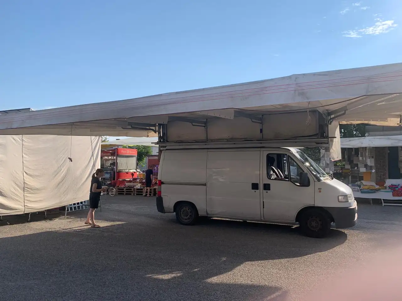 Fiat Ducato 1900 diesel tenda automatica mercato, foto 4