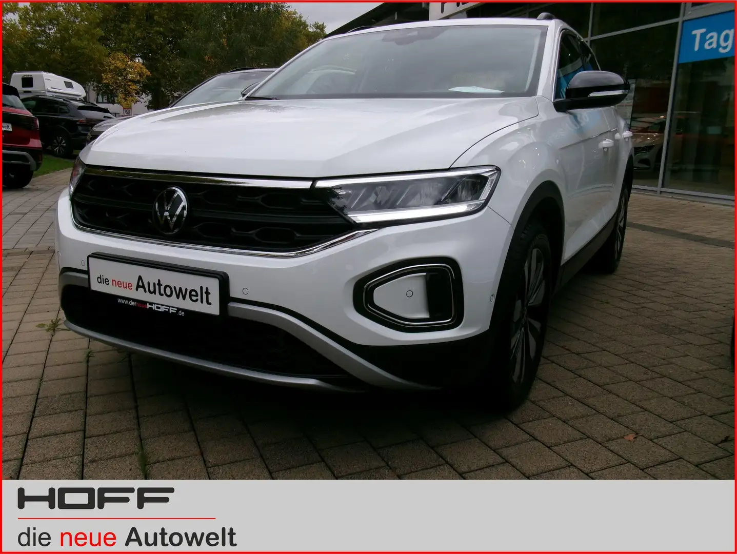 Volkswagen T-Roc 1.0 TSI Goal Navi ACC SHZ Allwetter Einparkhilfe A Weiß - 2