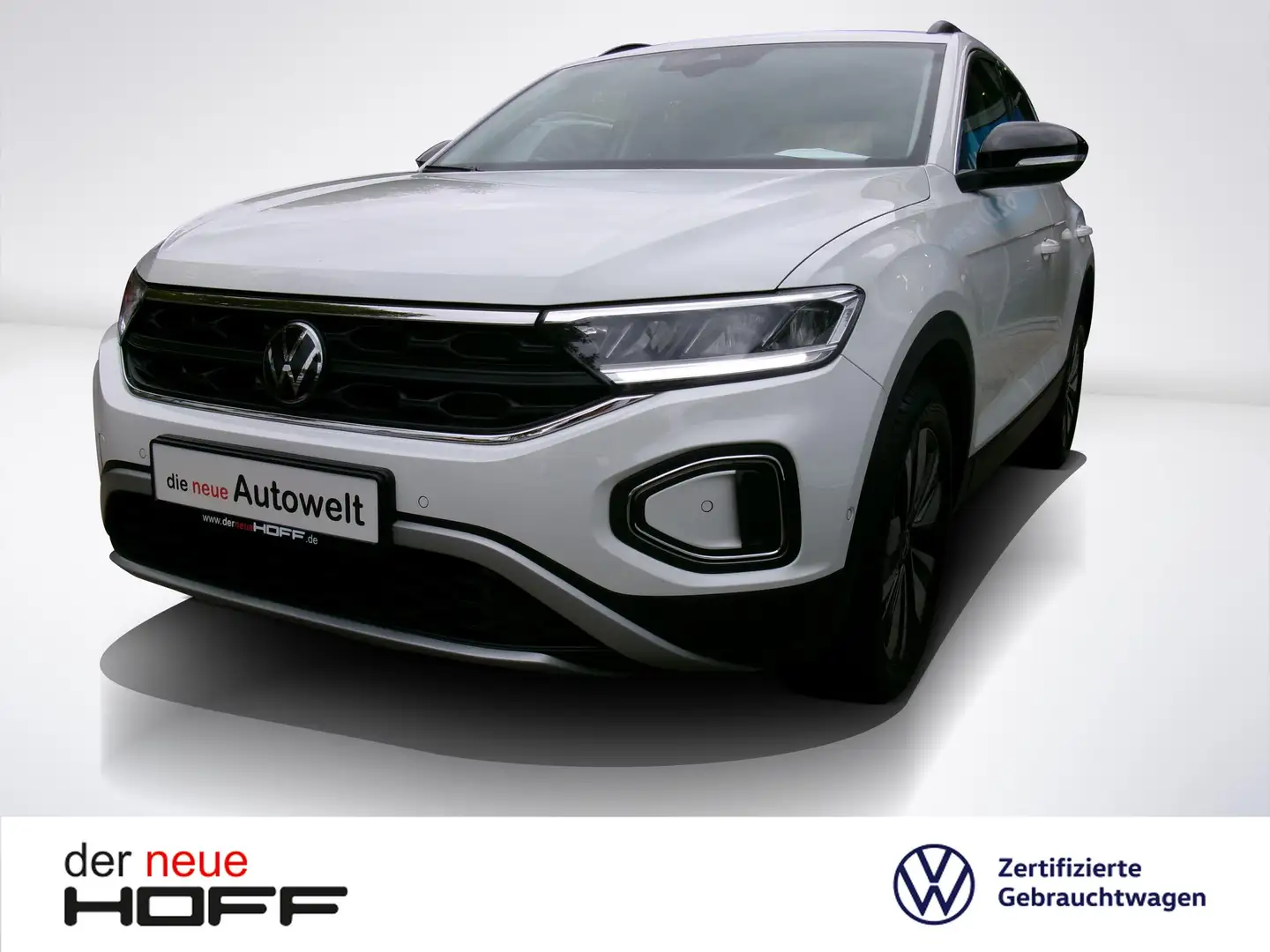 Volkswagen T-Roc 1.0 TSI Goal Navi ACC SHZ Allwetter Einparkhilfe A Weiß - 1