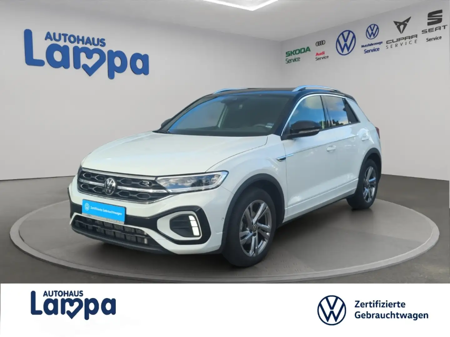 Volkswagen T-Roc R-Line 1.5 TSI DSG RFK, AHK, SHZ, ACC, NAVI Weiß - 1