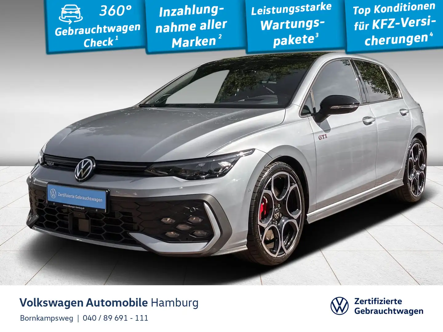 Volkswagen Golf GTI Golf VIII GTI 2.0 DSG LED Navi Panoramadach Silber - 1